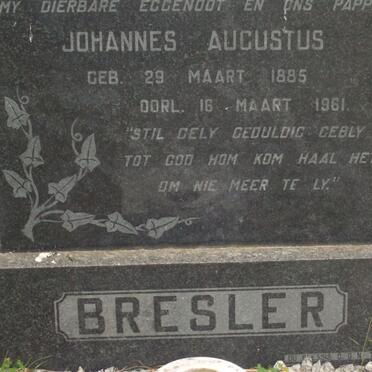 BRESLER Johannes Augustus 1885-1961