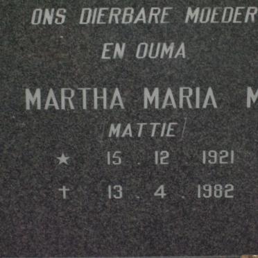 CLAASSEN Martha Maria M. 1921-1982
