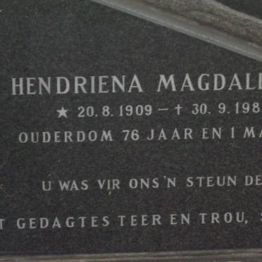 CLOETE Hendriena Magdalena 1909-1985