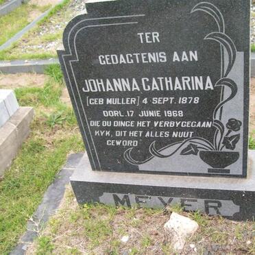 MEYER Johanna Catharina nee MULLER 1878-1968