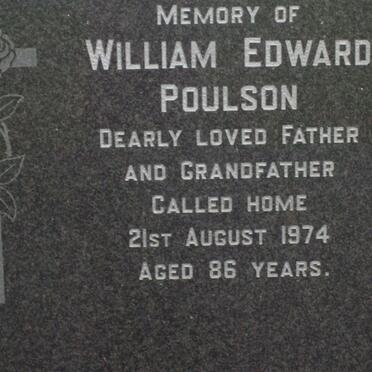 POULSON William Edward -1974