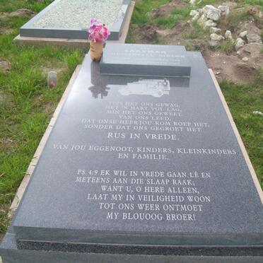 SAAYMAN Christoffel Gideon 1959-2004 