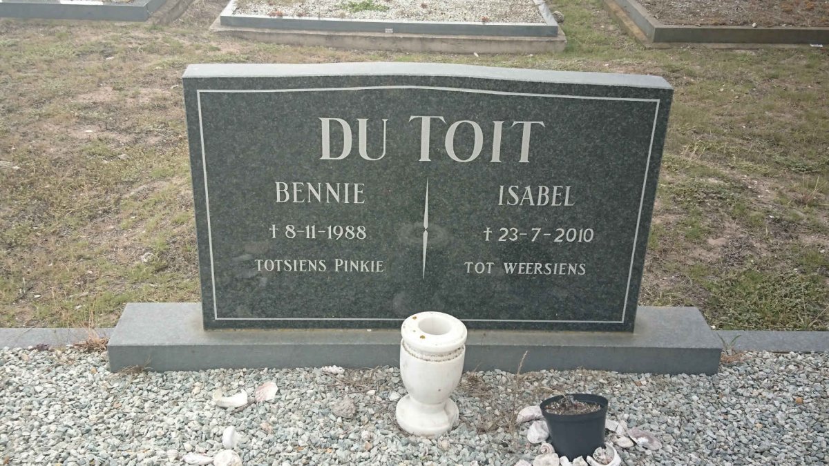 TOIT Bennie, du -1988 &amp; Isabel -2010