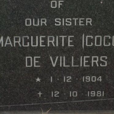 VILLIERS Marguerite, de 1904-1981