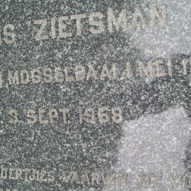 ZIETSMAN Cornelis 1899-1958