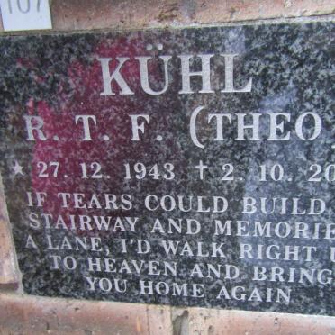 KUHL R.T.F. 1943-2008