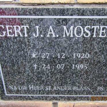 MOSTERT Gert J.A. 1920-1995