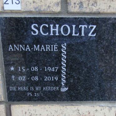 SCHOLTZ Anna-Marie 1947-2019