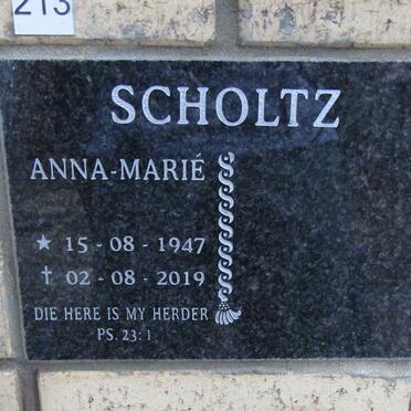 SCHOLTZ Anna-Marie 1947-2019