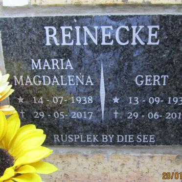 REINECKE Gert 1932-2019 &amp; Maria Magdalena 1938-2017