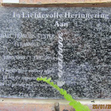 VENTER Charl Francois 1959-2002