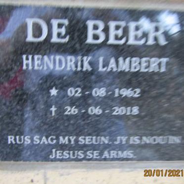 BEER Hendrik Lambert, de 1962-2018