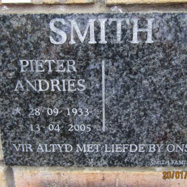 SMITH Pieter Andries 1933-2005
