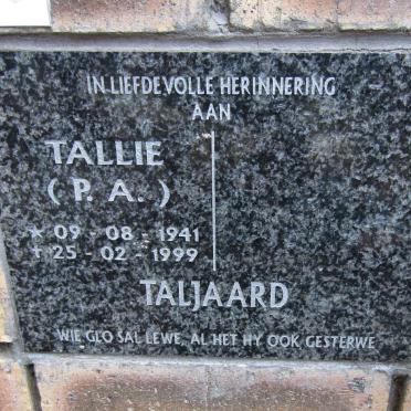 TALJAARD P.A. 1941-1999