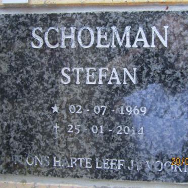 SCHOEMAN Stefan 1969-2014
