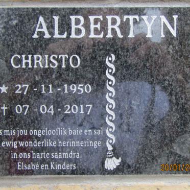 ALBERTYN Christo 1950-2017