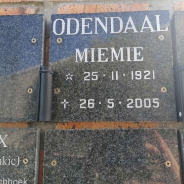 ODENDAAL Miemie 1921-2005