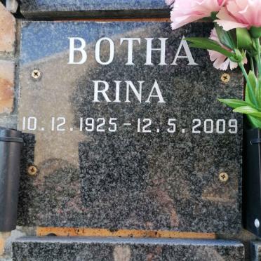 BOTHA Rina 1925-2009