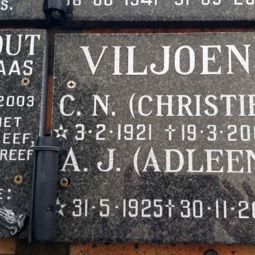 VILJOEN C.N. 1921-2002 &amp; A.J. 1925-2019