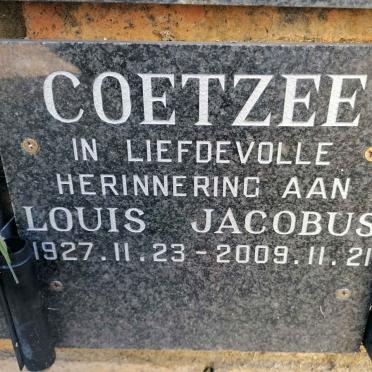 COETZEE Louis Jacobus 1927-2009