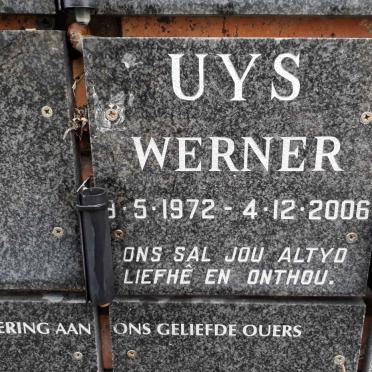 UYS Werner 1972-2006