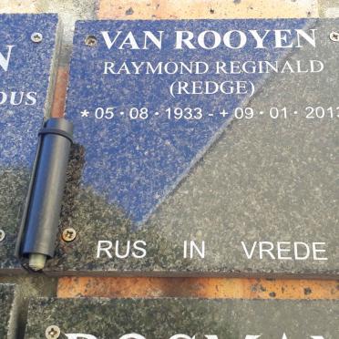 ROOYEN Raymond Reginald, van 1933-2013