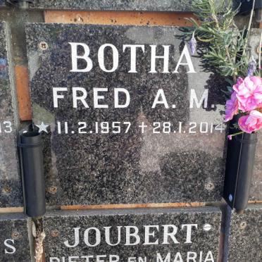BOTHA Fred A.M. 1957-2014