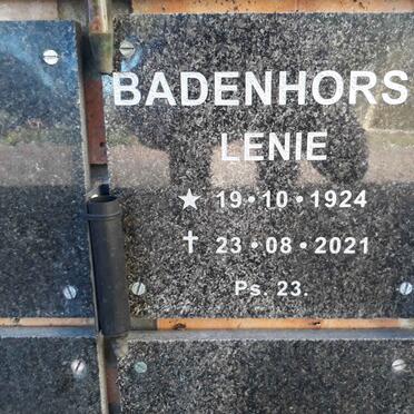 BADENHORST Lenie 1924-2021