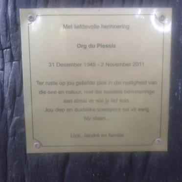 PLESSIS Org, du 1945-2011