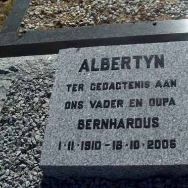 ALBERTYN Bernhardus 1910-2006