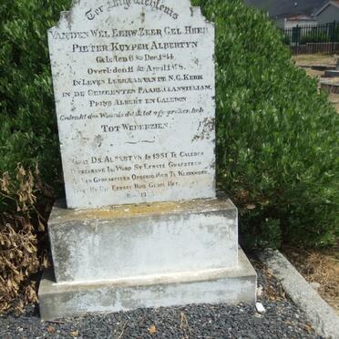 ALBERTYN Pieter Kuyper 1814-1878