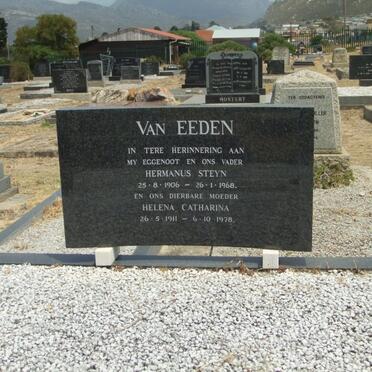 EEDEN Hermanus Steyn, van 1906-1968 &amp; Helena Catharina 1911-1978