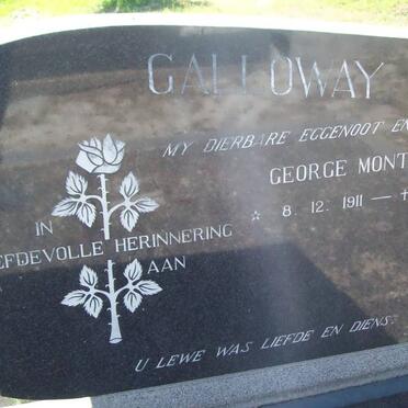 GALLOWAY George Montagu 1911-1974