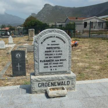 GROENEWALD Christoffel 1874-1941 &amp; Elizabeth WEST 1881-1945