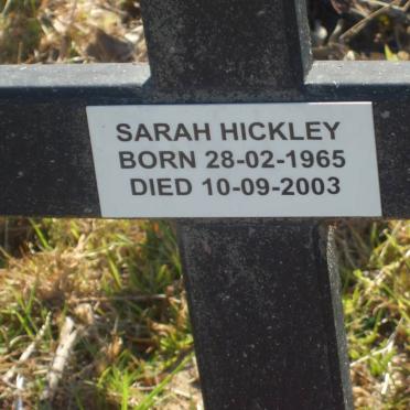 HICKLEY Sarah 1965-2003