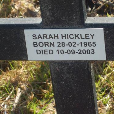 HICKLEY Sarah 1965-2003