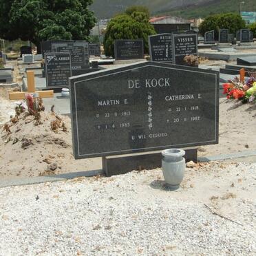 KOCK Martin E., de 1913-1985 &amp; Catherina E. 1918-1987