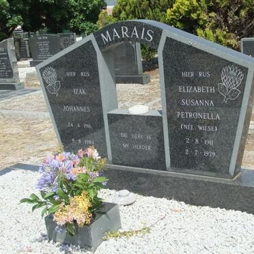 MARAIS Izak Johannes 1916-1984 &amp; Elizabeth Susanna Petronella WIESE 1911-1979