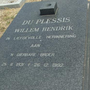 PLESSIS Willem Hendrik, du 1931-1992