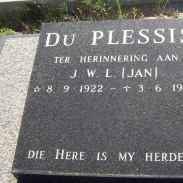 PLESSIS J.W.L., du 1922-1992