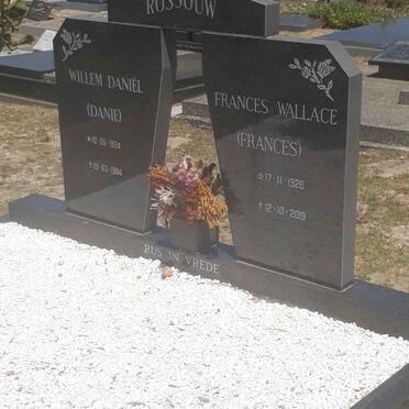 ROSSOUW Willem Daniel 1924-1984 &amp; Frances WALLACE 1926-2019