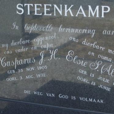 STEENKAMP Casparus J.H. 1905-1972 &amp; Elsie S. 1911-1998
