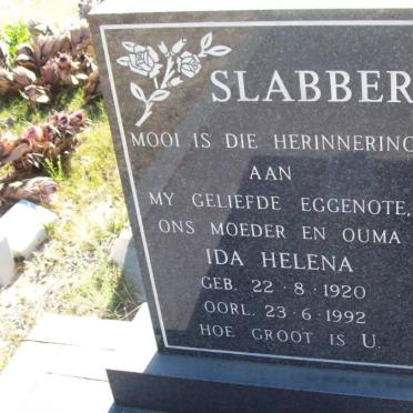 SLABBER Ida Helena 1920-1992