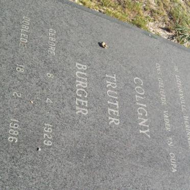 TOIT Coligny Truter Burger, du 1929-1986
