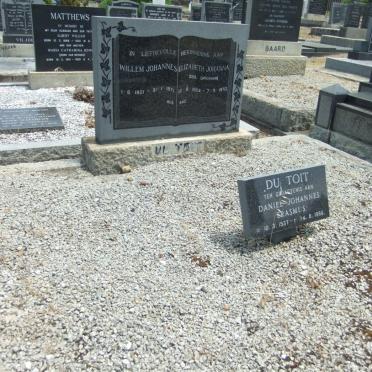 TOIT Willem Johannes, du 1901-1971 &amp; Elizabeth Johanna OPPERMAN 1904-1970 :: DU TOIT Daniel Johannes Erasmus 1937-1986