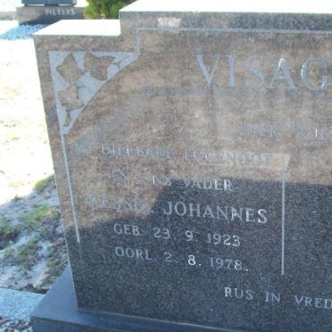 VISAGIE Wessel Johannes 1923-1978