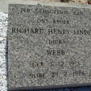 WEBB Richard Henry Lindo 19?1-1978
