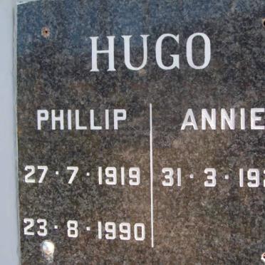 HUGO Phillip 1919-1990 &amp; Annie 1925-