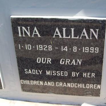 ALLAN Ina 1928-1999