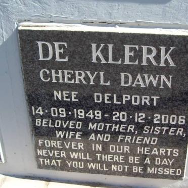 KLERK Cheryl Dawn, de nee DELPORT 1949-2006